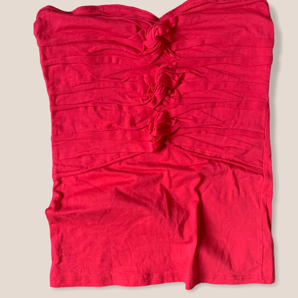 Free People Strapless Pink Top size Medium